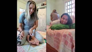 Experiment 6: Samantha gets tickling revenge on Her sister Samantha!