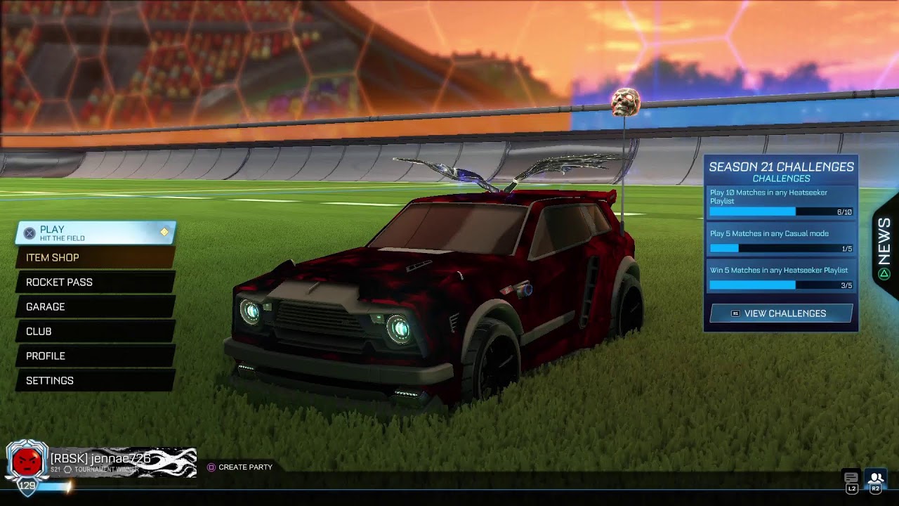 Grinding ranked Rocket League