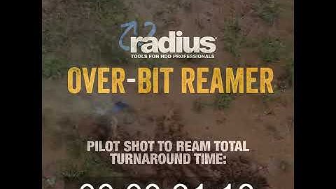 Radius Overbit Reamer - Never Remove Another Pilot Bit
