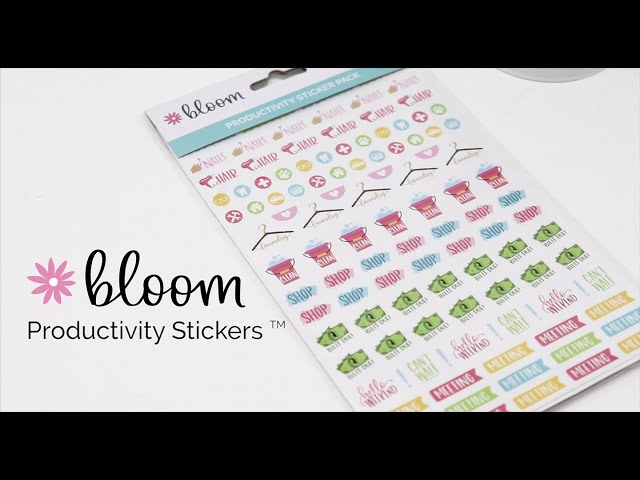 Bloom Daily Planners Productivity Planner Stickers - Variety Sticker Pack - Six Sticker Sheets per Pack!