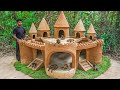 Dog rescue and build castle dog house  build house for puppies