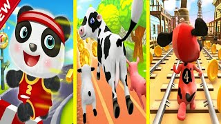 Pets Runner Farm Simulator VS Pet Dog Games Runner - Dog Run VS Subway Panda Run Adventure Gameplay screenshot 4