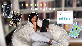 swapping screen time with reading for a week