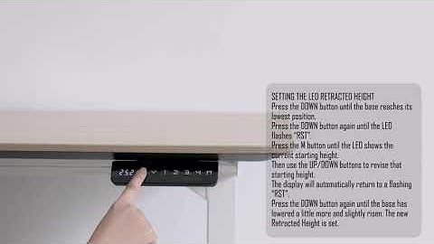 MAIDESITE  OFFICE 【SETTING THE LED RETRACTED HEIGHT for all Standing Desk Frame Products】