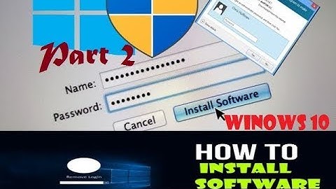 How to Run Programs without Admin Rights (No Download)/Windows 10