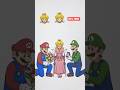 Super Mario Galaxy Mario x Luigi x Princess Peach Easy Face Correcting Paper Puzzle #Mario #luigi