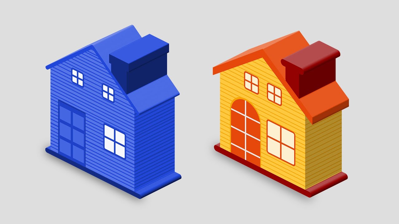 How to Create a 3D House with Photoshop | Step by Step Tutorial - YouTube