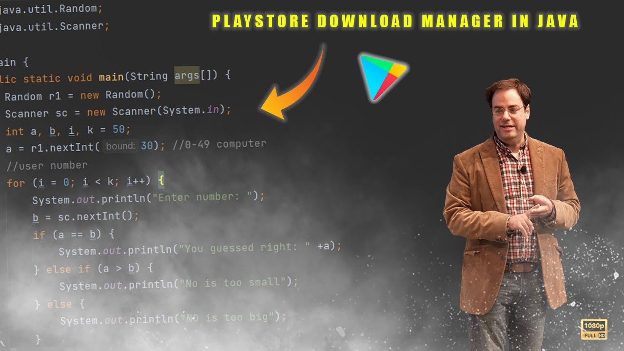 Java program of GooGle play store download manager. - YouTube