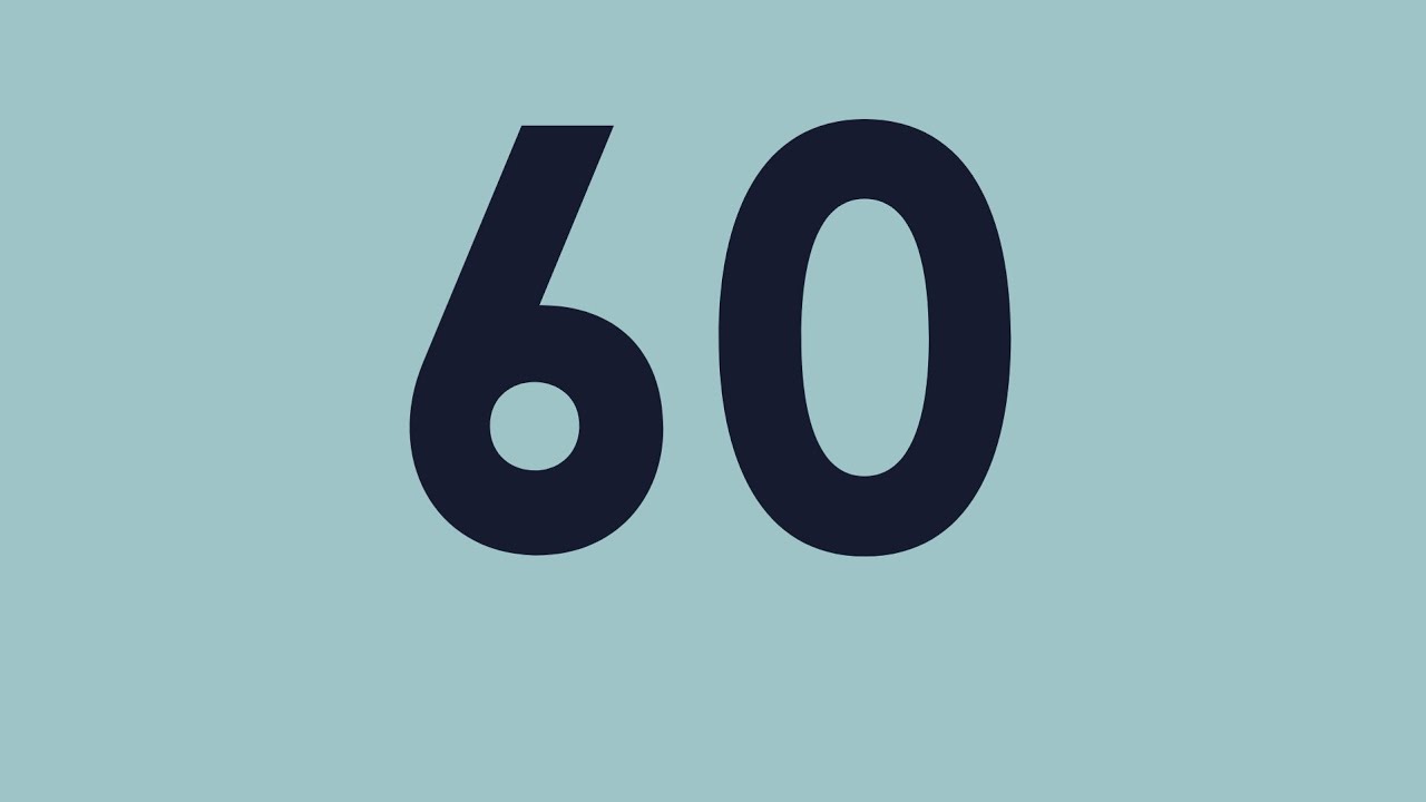 60 Second Countdown Timer - YouTube