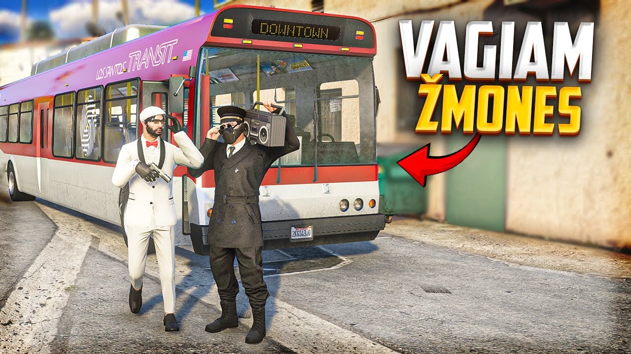 🔴10 ĮKAITŲ AUTOBUSAS (pardės plėšimas)🔴 |  GTAKaimeliai.lt