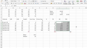 Calculating the Standard Deviation in Excel