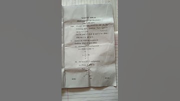 B.sc 1st semester chemistry question paper 2022 || mjpru bareilly