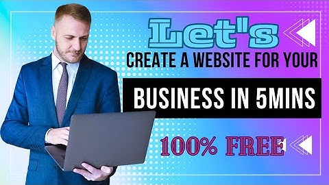 create a business website for free in 5 minutes