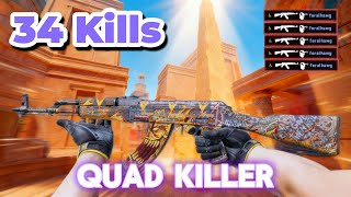 Competetive | 34 Kills | Anubis | Quad Killer