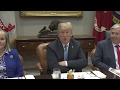 President Trump Participates in a Working Lunch with Governors