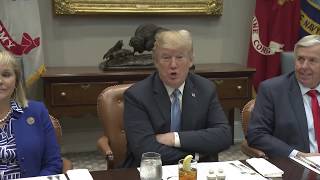 President Trump Participates in a Working Lunch with Governors