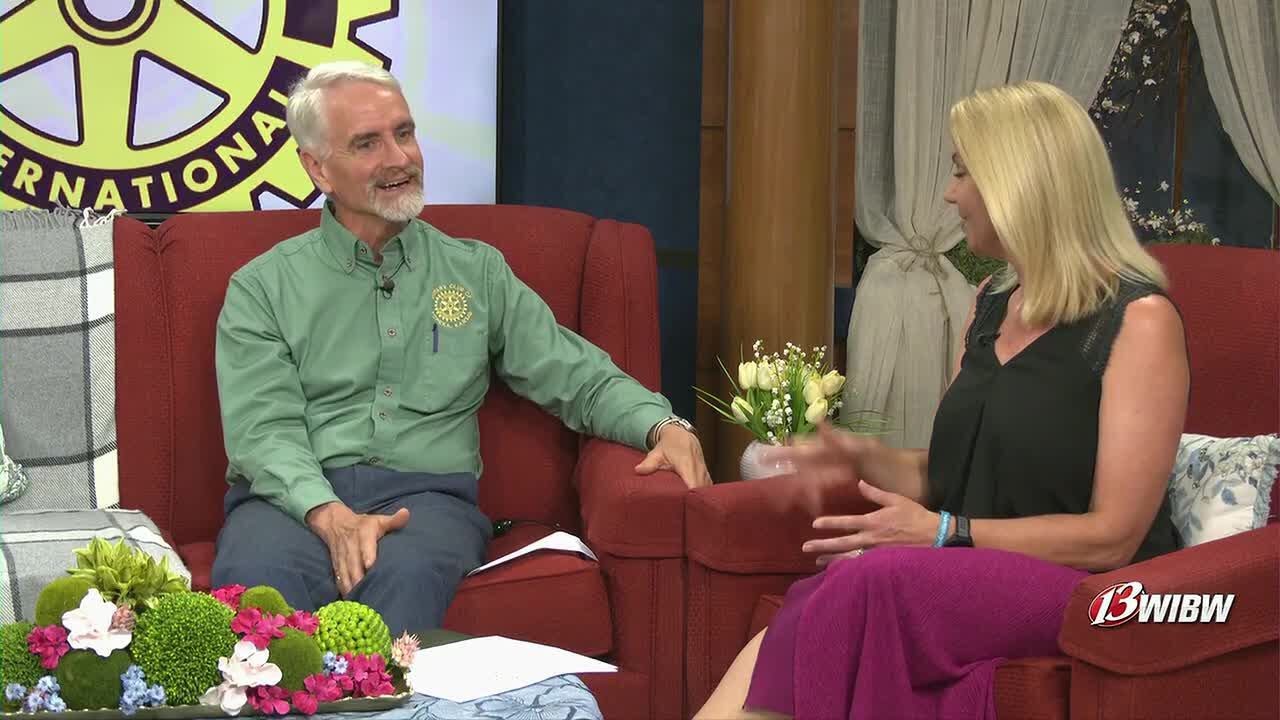 Topeka Rotary Clubs join global community cleanup event - YouTube
