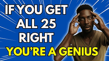 📖🔥 25 Old Testament Questions Only True Bible Experts Can Answer! 😱✝️ | Bible Quiz