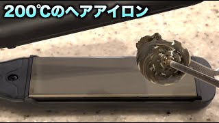 カタツムリを200℃のヘアアイロンで挟み続けた結果。。。　#shorts