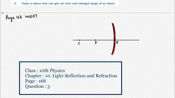 NCERT Class 10 Physics Chapter 10 Light-Reflection and Refraction Page 168 Question 3 | NCERT Soln