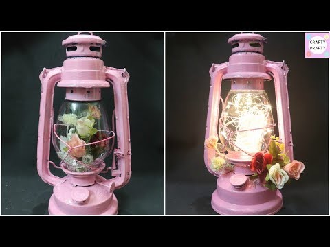 Diy Lantern Diy Lamp How To Recycle Old Hurricane Lamp Youtube