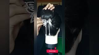 Easy bun hairstyle #hairstyle #shorts #youtubeshorts #viral #trending