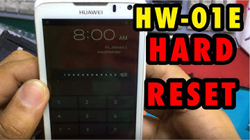 Huawei Ascend HW-01E Hard Reset Password remove