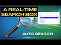 Auto Search in PHP &amp; AJAX | Live Search Suggestion with MySQL