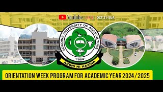 ORIENTATION WEEK PROGRAM FOR ACADEMIC YEAR 2024/2025  DAY  2 MAZIMBU