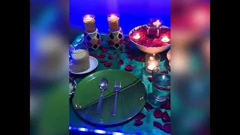 Surprise candle light dinner ideas at home...#candlelight /romantic dinner