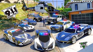 GTA 5  Stealing COPS SuperCars with Franklin! (Real Life Cars #92)