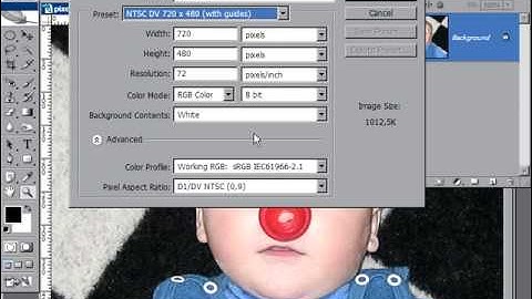 Photoshop for video: pixel aspect ratios