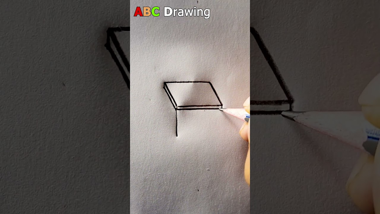 A Table Drawing With Pencil | Easy Drawing 