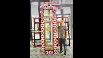 Quang Nguyễn Nhôm BLK 0985.688.605 nhôm hệ blk 65 bản cánh 15cm công nghệ ép góc máy thủy lực, blk