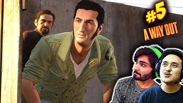 A WAY OUT Hindi Gameplay Walkthrough Part 5(PS4) "River Run" Co-Op Quasar - HemanT_T