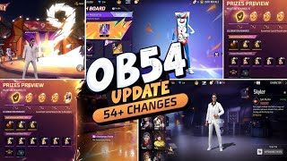 Ob54 Update New Changes In Free Fire Advance Server  Free Fire New Ob54 Update Top Changes
