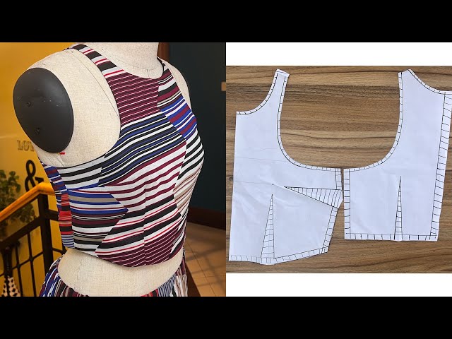 How to make a simple sleeveless Crop top | Replicating an old crop