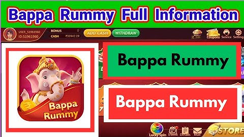 Bappa Rummy | Bappa Rummy New Update Today | Bappa Rummy Withdrawal Proof | Bappa Rummy App