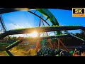 Medusa POV 5K 60fps Back Row Sunset B&amp;M Floorless Coaster Six Flags Great Adventure Jackson, NJ