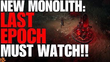 Last Epoch Drops 0.8.2 Developer Blog!! Full Monolith Overhaul!! Feels Like Entirely New System!!