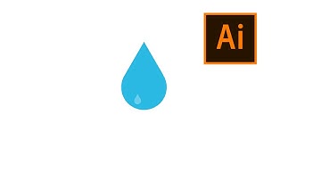 How to create vector drop water |illustrator tutorial |adobe illustrator tutorial  |1 min tutorial |