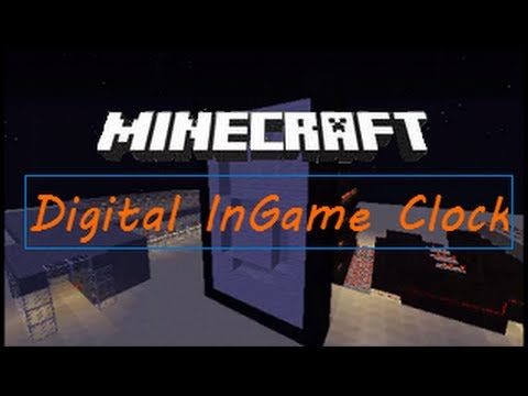 Minecraft - Redstone World Update! Digital In-Game Clock!