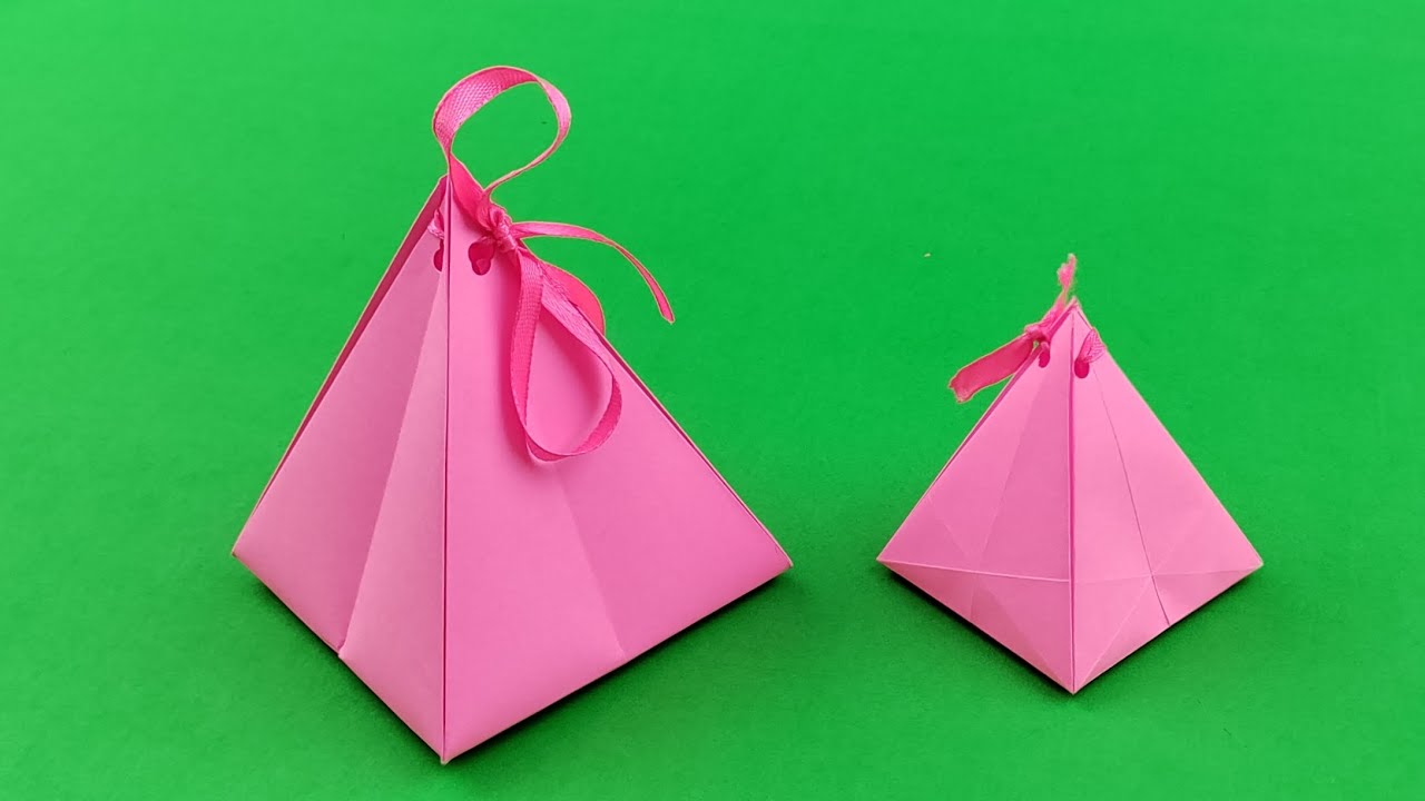 Coffret origami vert