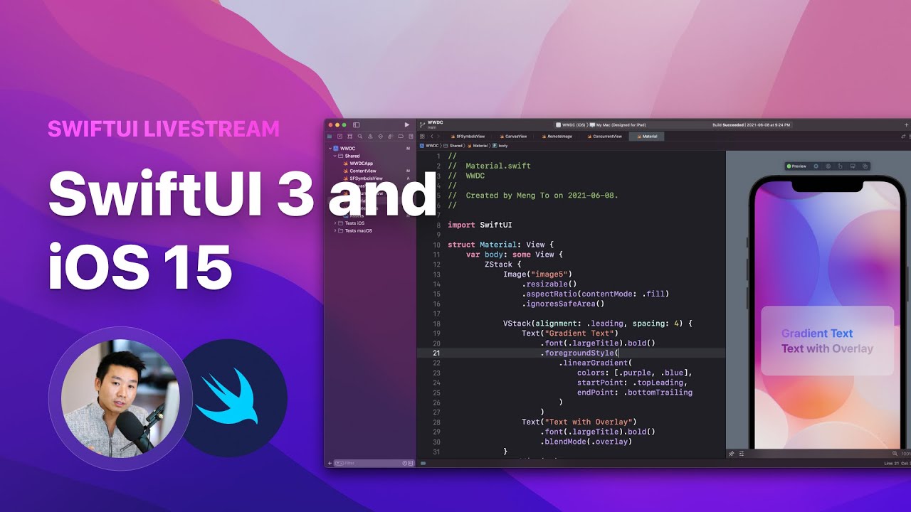 SwiftUI Livestream: What’s New,  SF Symbols 3, Canvas Animation