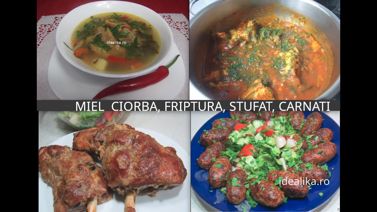 MIEL retete : ciorba, friptura, stufat, tocanite
