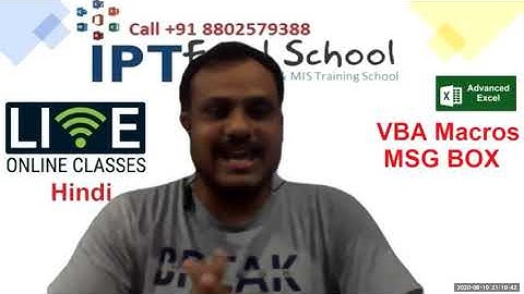 How to Create a VBA Message Box in Excel ("msgbox")