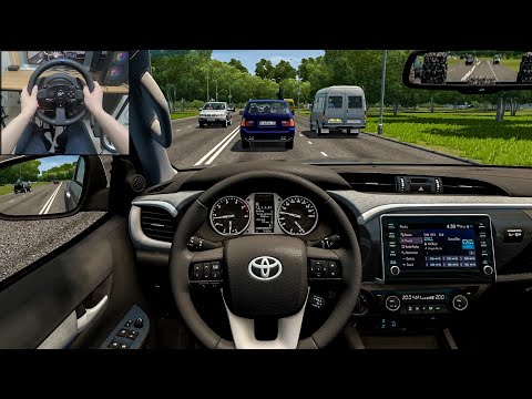 City Car Driving - Toyota HiLux SR5 [Steering wheel gameplay]