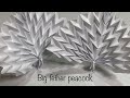 折り紙　孔雀　origami  peacock‼︎ Big feather peacock made from paper. 前川淳さんの孔雀のアレンジです。종이 접기　공작