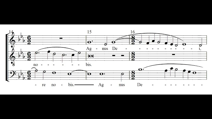 Agnus Dei - Byrd - Mass for 3 Voices