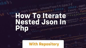 How to iterate nested json in php